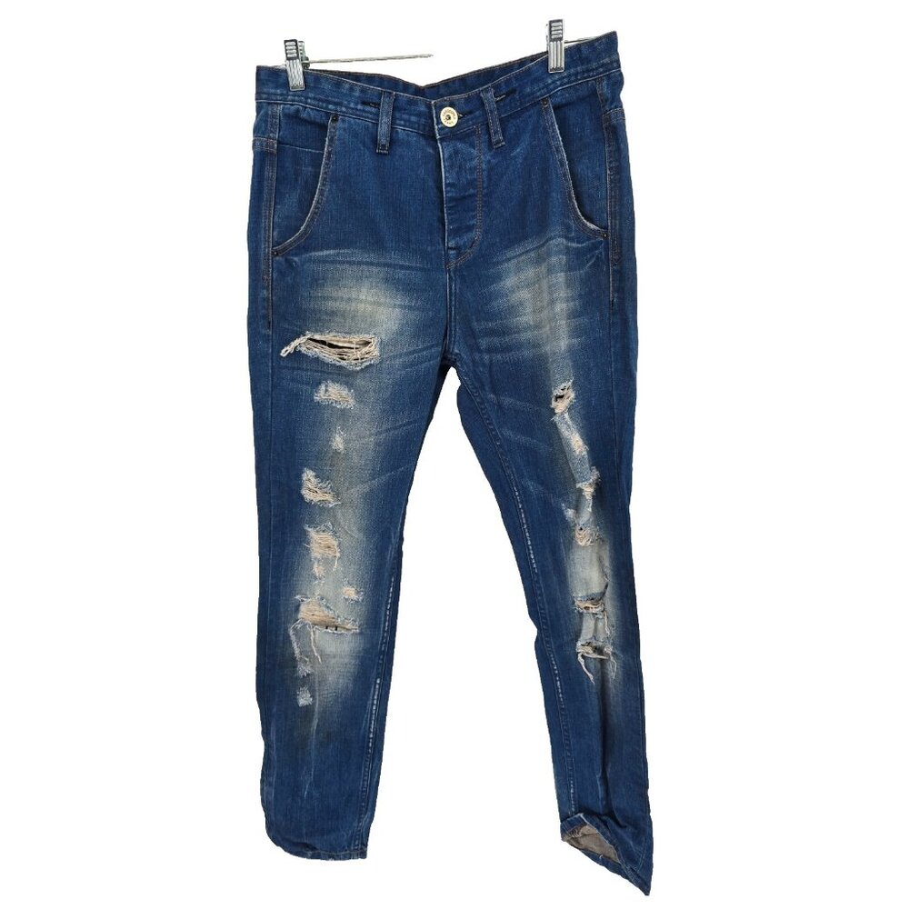 Lee Cooper Mens 30x30 Jeans Colin Skinny Leg Distressed